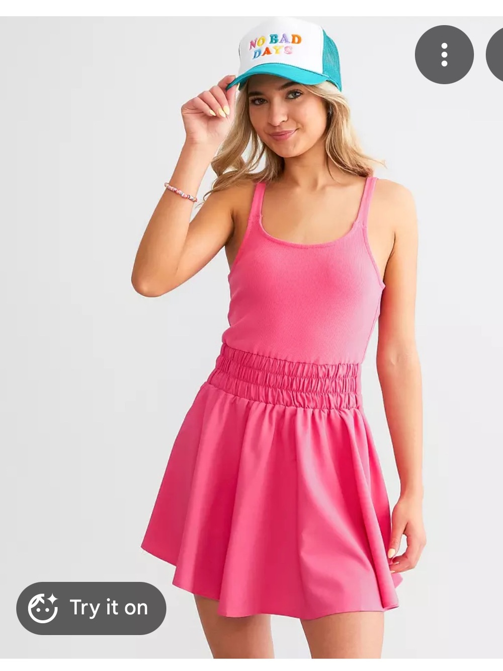 3/20 Size Small pink ladies athletic wear tennis dress(shorts)